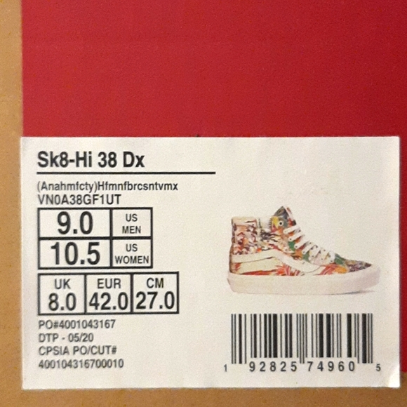 Vans Sk8-Hi 38 DX Anaheim Factory Collection *NWT in Box* - Picture 10 of 10